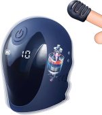Penis Head Vibrator for Men Cock Vibrator Glans Trainer Stimulator Penis Stroker with LCD 10 Vibrating Modes Prolong Endurance Pleasure Enhancing Male Masturbation