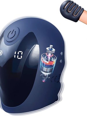 Penis Head Vibrator for Men Cock Vibrator Glans Trainer Stimulator Penis Stroker with LCD 10 Vibrating Modes Prolong Endurance Pleasure Enhancing Male Masturbation