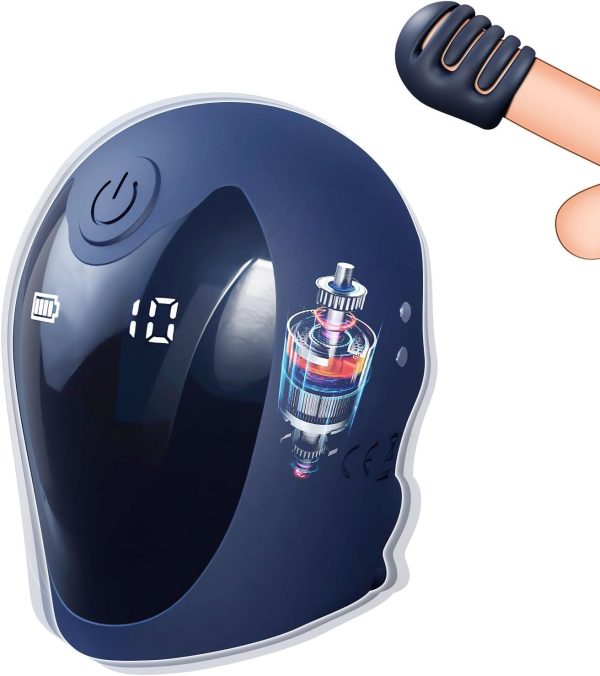 Penis Head Vibrator for Men Cock Vibrator Glans Trainer Stimulator Penis Stroker with LCD 10 Vibrating Modes Prolong Endurance Pleasure Enhancing Male Masturbation