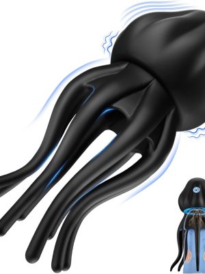 Sex Toys for Men Penis Vibrator -  Upgraded Larger Male Masturbator Sex Toy with 10 Powerful Vibrating Modes for Penis Clit Nipple Stimulation, 8-Tentacle Full Wrapping Adult Mens Sex Toys
