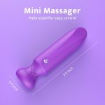 Adult Sex Toys Bullet Vibrator G spot Clitoral Rose Sex Toy with 10 Powerful Vibration Modes Vibrating Fully Silicone Waterproof Portable Sex Toy for Women (Purple)