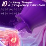 Clitoral Rose Sex Toys Vibrator Stimulator for Women, Licking Tongue Vibrating Rose Adult Toys with 10 Modes Vibration, for Couples Female Anal Clitoris Nipple Ears for Her