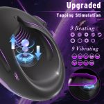 Tapping Vibrating Male Masturbator, Hands Free Penis Vibrator Stroker Trainer, Adult Sex Toys for Men, Mens Blowjob Automatic Sex Machine Masturbation