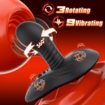 Prostate Massager Anal Dildo Anal Toys, Riding Grinding Dildos Adult Toys with 9 Rotating & Vibrating Suction Cup, Butt Plug Male Sex Toys for Men Sex Toy Anal Plug G Spot Vibrator New