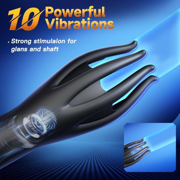 Male Masturbator Male Sex Toys for Men -  Tentacle Penis Vibrator with 10 Powerful Vibrating & 360° Wrap for Glans Nipple Stroker Stimulation, Masturbators Mens Adult Sex Toys & Games for Men