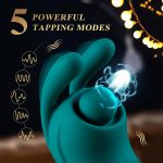 Rabbit Vibrator Sex Toys for Women –  3 in 1 Adult Toy for Female Couples with 5 Tapping 10 Vibration & 7 Thrust, Quick Heating Clitoral Vibrators G Spot Vibrater Thrusting Dildo Anal Beads